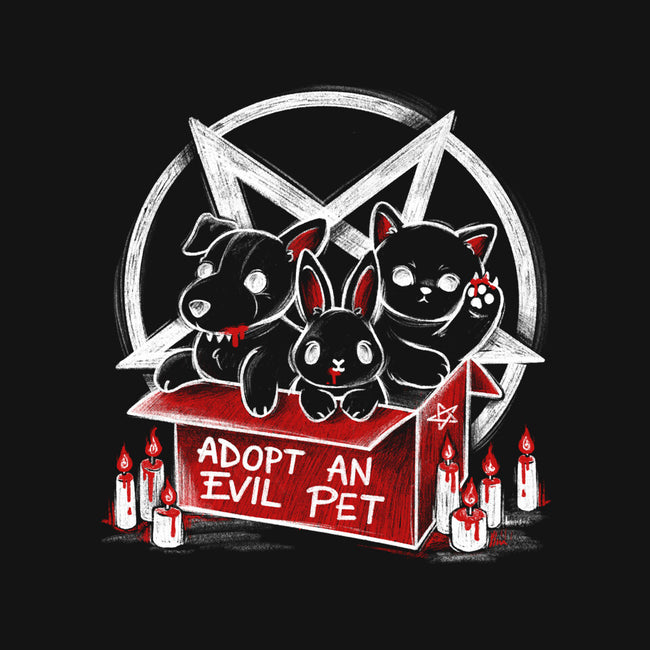 Adopt An Evil Pet-none removable cover throw pillow-NemiMakeit