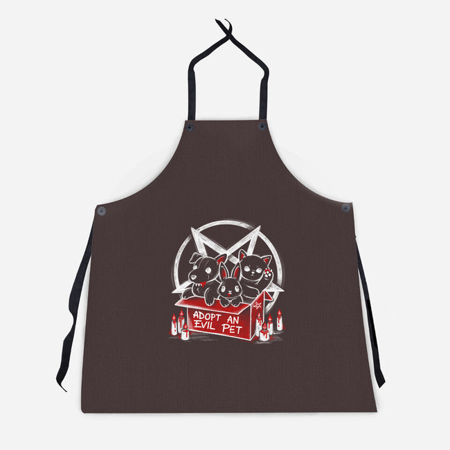 Adopt An Evil Pet-unisex kitchen apron-NemiMakeit