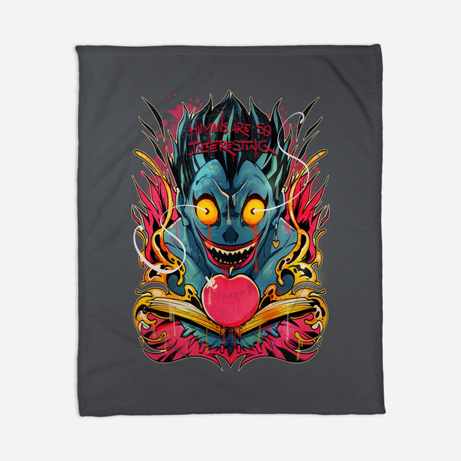 Humans Are So Interesting-none fleece blanket-Kabuto Studio