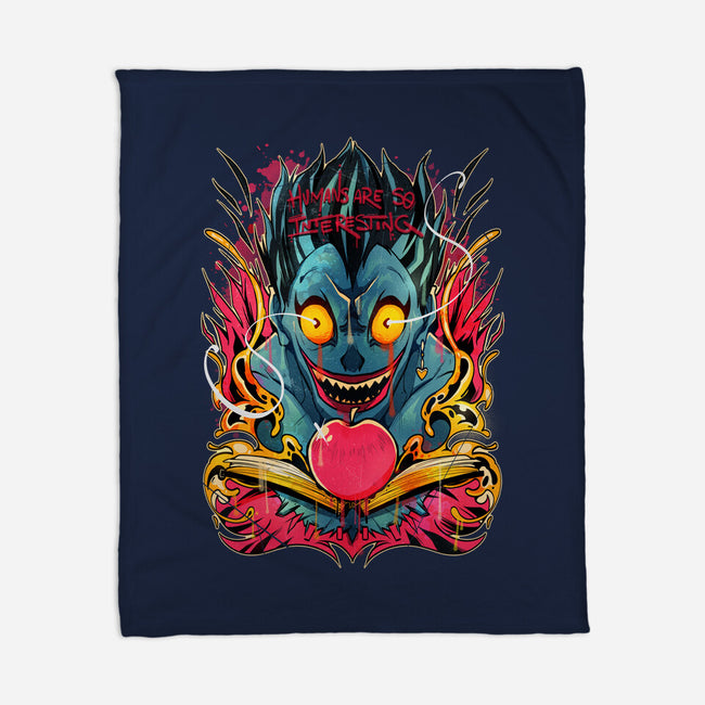 Humans Are So Interesting-none fleece blanket-Kabuto Studio