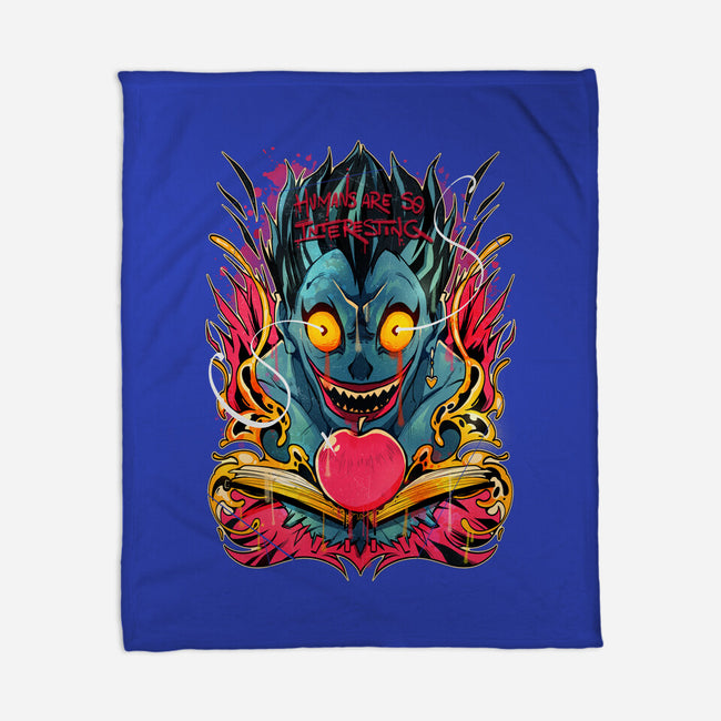 Humans Are So Interesting-none fleece blanket-Kabuto Studio