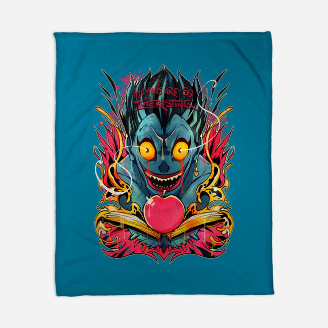 Humans Are So Interesting-none fleece blanket-Kabuto Studio