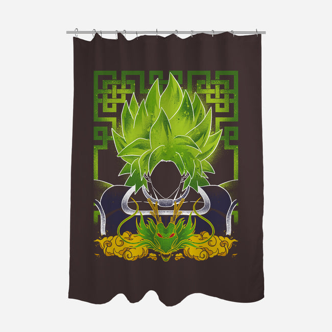 True Legendary-none polyester shower curtain-RamenBoy