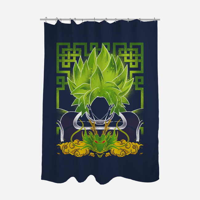 True Legendary-none polyester shower curtain-RamenBoy
