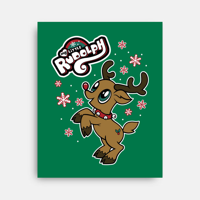 My Little Rudolph-none stretched canvas-Nemons
