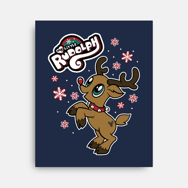 My Little Rudolph-none stretched canvas-Nemons