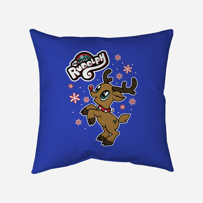 My Little Rudolph-none removable cover throw pillow-Nemons