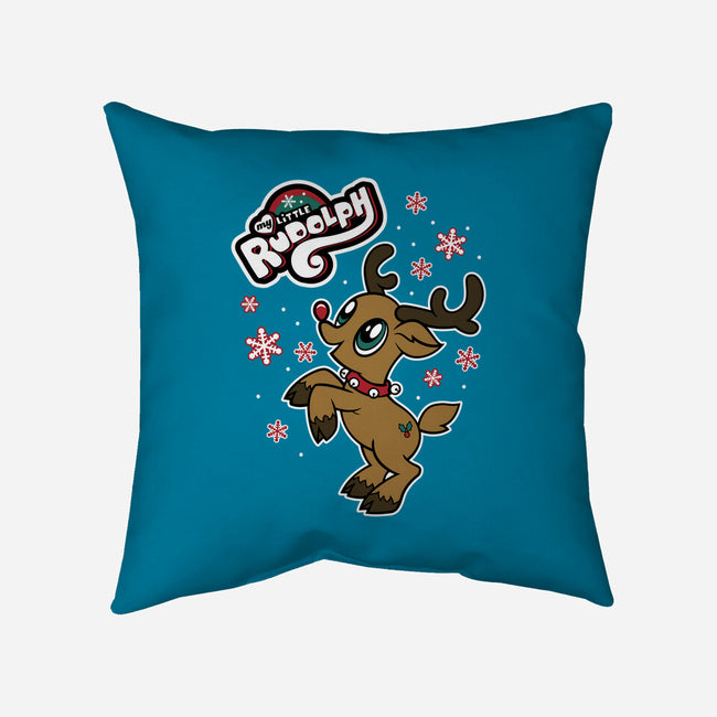My Little Rudolph-none removable cover throw pillow-Nemons