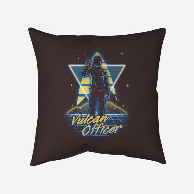 Retro Vulcan Officer-none removable cover throw pillow-Olipop