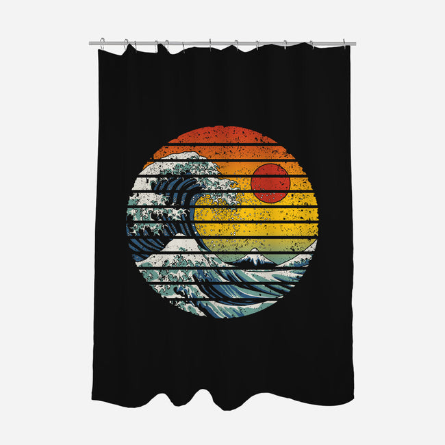Freak Wave-none polyester shower curtain-NMdesign