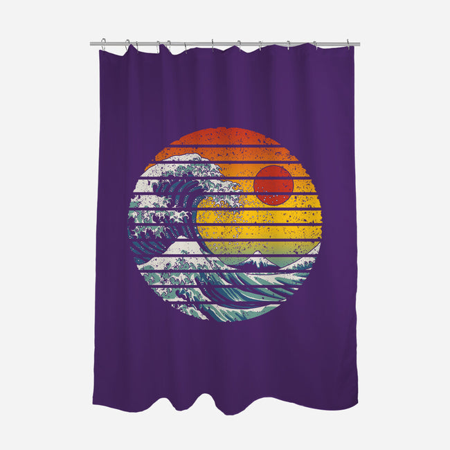 Freak Wave-none polyester shower curtain-NMdesign
