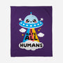 I Hate All Humans-none fleece blanket-NemiMakeit