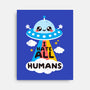 I Hate All Humans-none stretched canvas-NemiMakeit