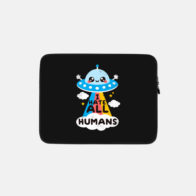 I Hate All Humans-none zippered laptop sleeve-NemiMakeit