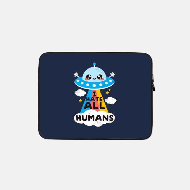 I Hate All Humans-none zippered laptop sleeve-NemiMakeit