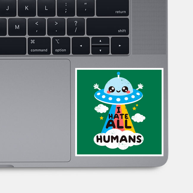 I Hate All Humans-none glossy sticker-NemiMakeit