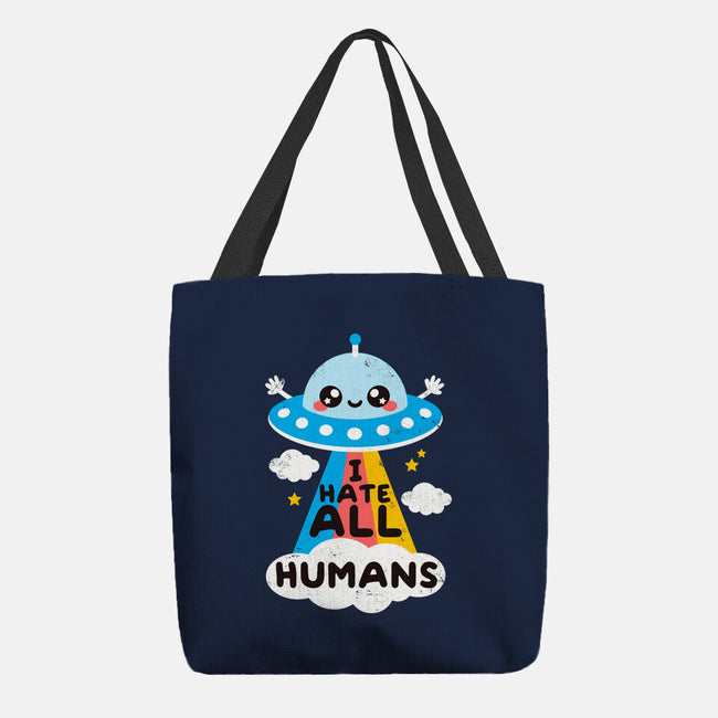 I Hate All Humans-none basic tote-NemiMakeit