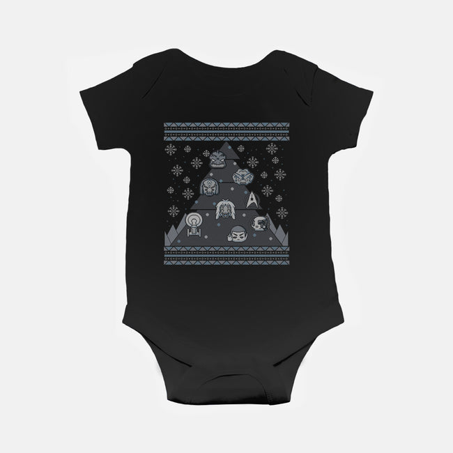 Trekkie Christmas Tree-baby basic onesie-xMorfina