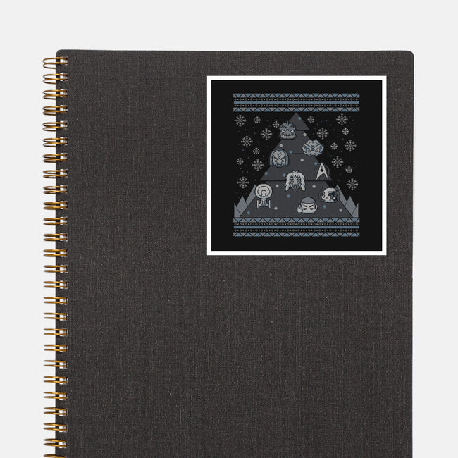 Trekkie Christmas Tree-none glossy sticker-xMorfina