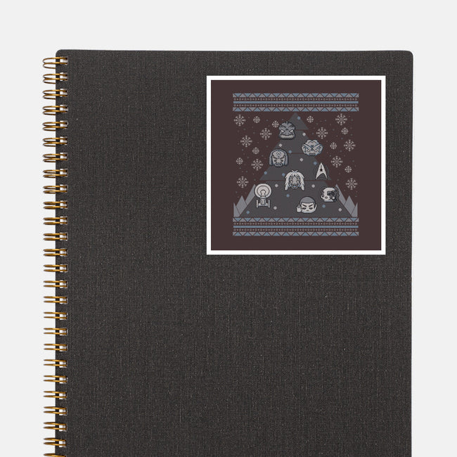 Trekkie Christmas Tree-none glossy sticker-xMorfina