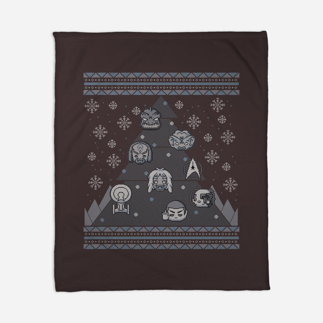 Trekkie Christmas Tree-none fleece blanket-xMorfina