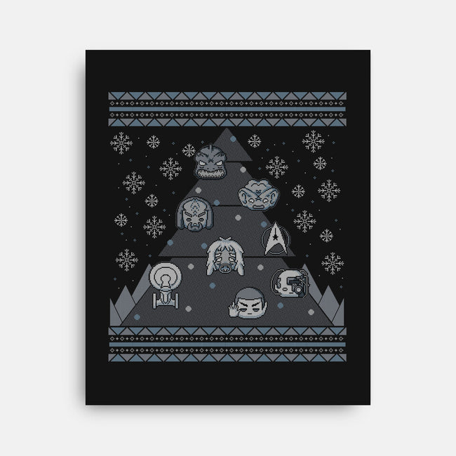 Trekkie Christmas Tree-none stretched canvas-xMorfina