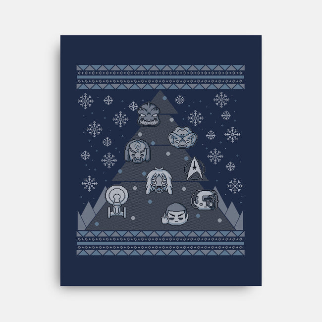 Trekkie Christmas Tree-none stretched canvas-xMorfina