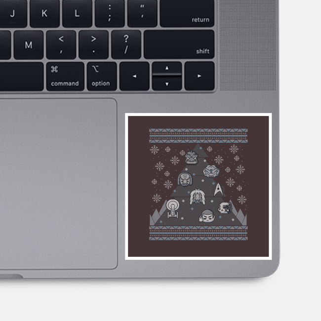 Trekkie Christmas Tree-none glossy sticker-xMorfina