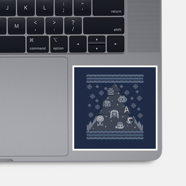 Trekkie Christmas Tree-none glossy sticker-xMorfina