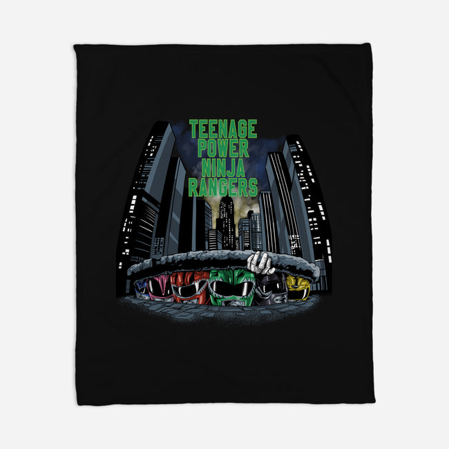Teenage Power Ninja Rangers-none fleece blanket-zascanauta