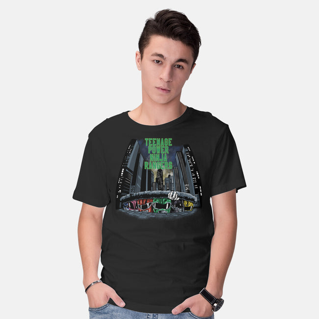 Teenage Power Ninja Rangers-mens basic tee-zascanauta