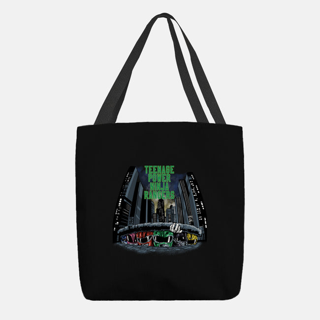 Teenage Power Ninja Rangers-none basic tote-zascanauta
