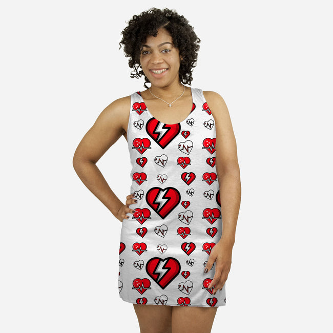 Heartbroken-womens all over print racerback dress-bradleyheal