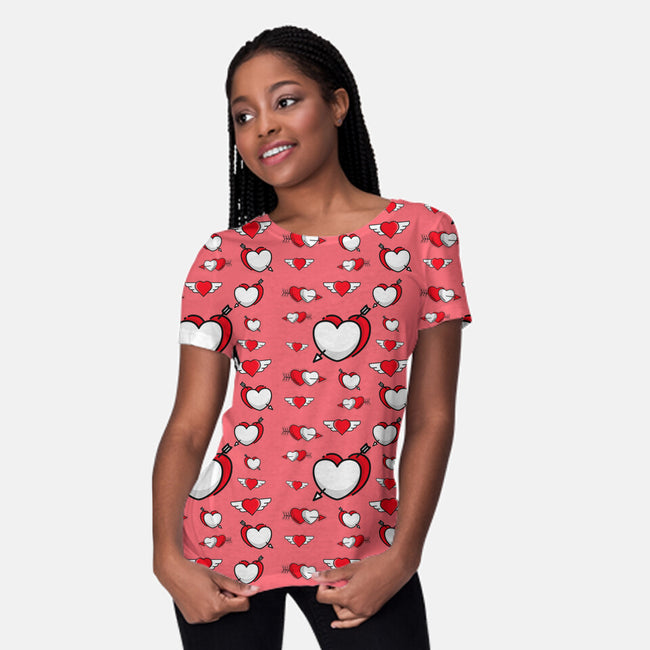 Heartstrike-womens all over print crew neck tee-bradleyheal