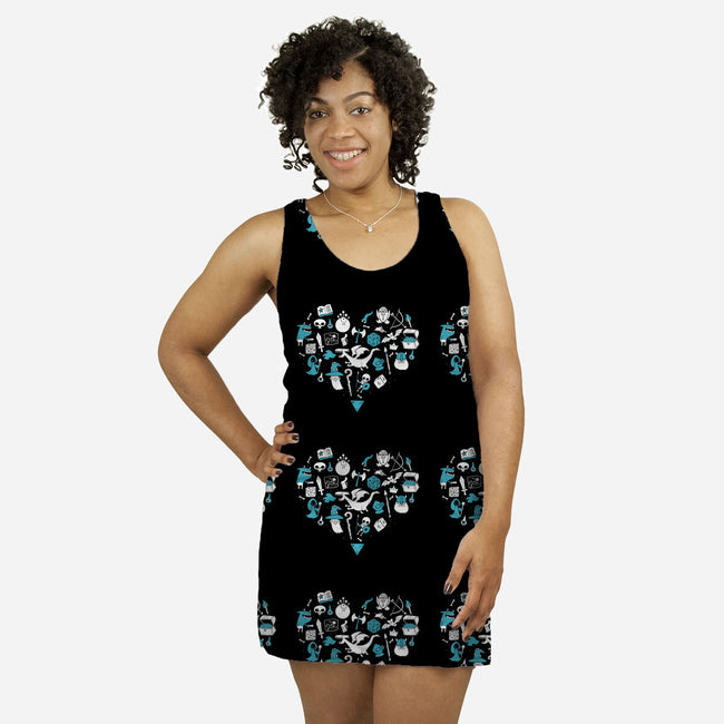 I Love Questing-womens all over print racerback dress-queenmob