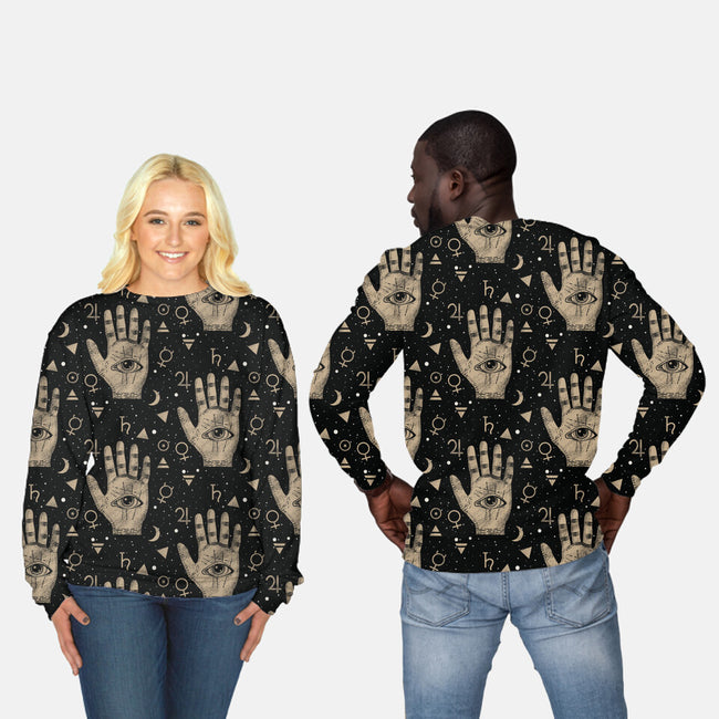 Look Unto Your Future-unisex all over print crew neck sweatshirt-Beware_1984