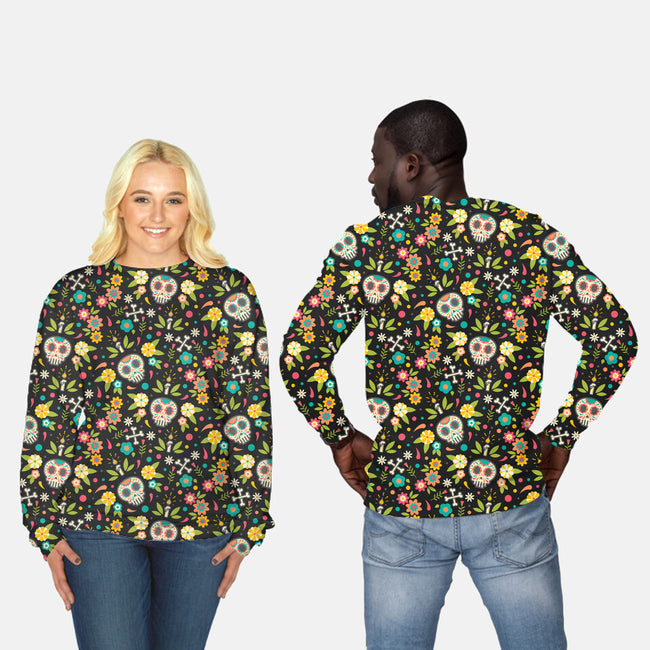Sugary Sweet-unisex all over print crew neck sweatshirt-daggerdrawndesign