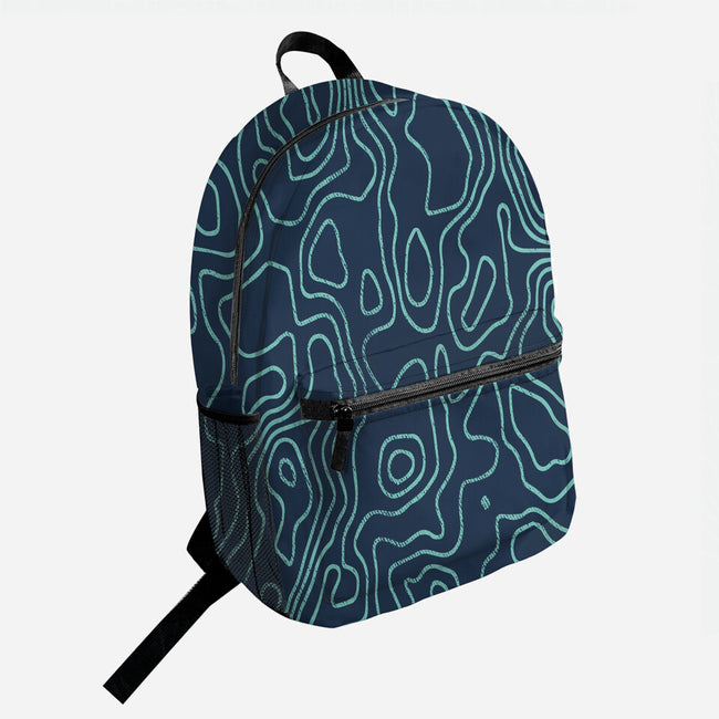 Topographical-none all over print backpack bag-Beware_1984