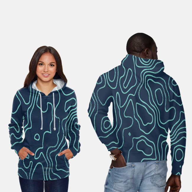 Topographical-unisex all over print pullover sweatshirt-Beware_1984