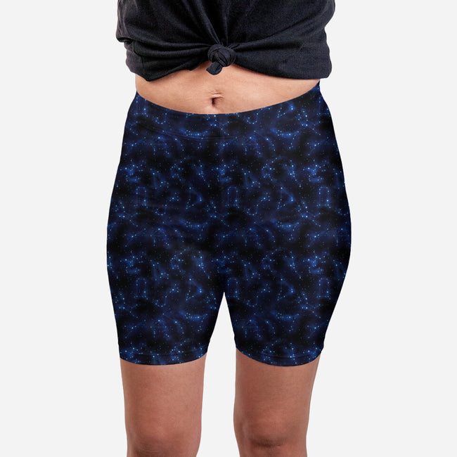 What's Your Sign-womens all over print biker shorts-Kat_Haynes