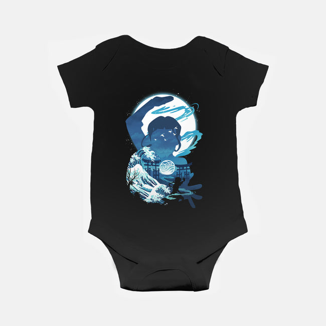 Waterbender Landscape-baby basic onesie-dandingeroz