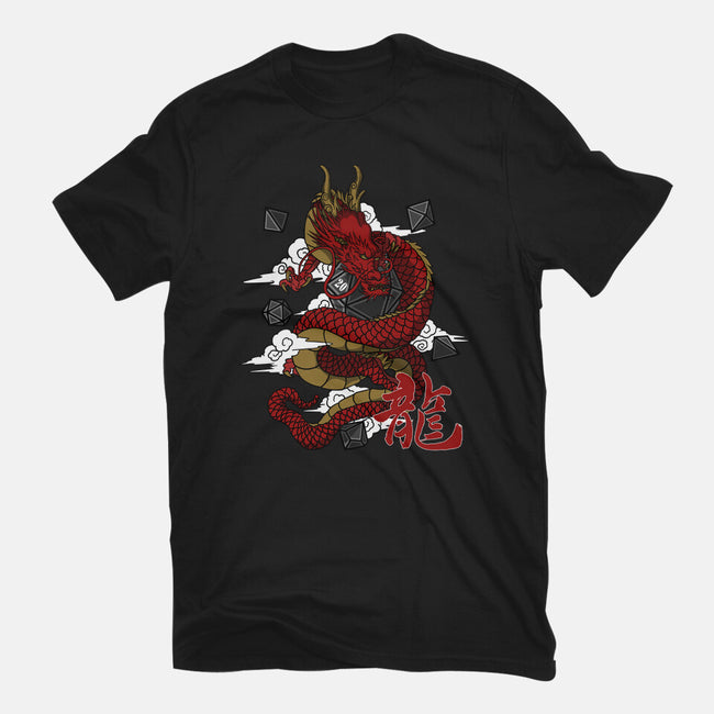 The Dice Dragon-mens basic tee-ShirtGoblin