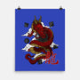 The Dice Dragon-none matte poster-ShirtGoblin