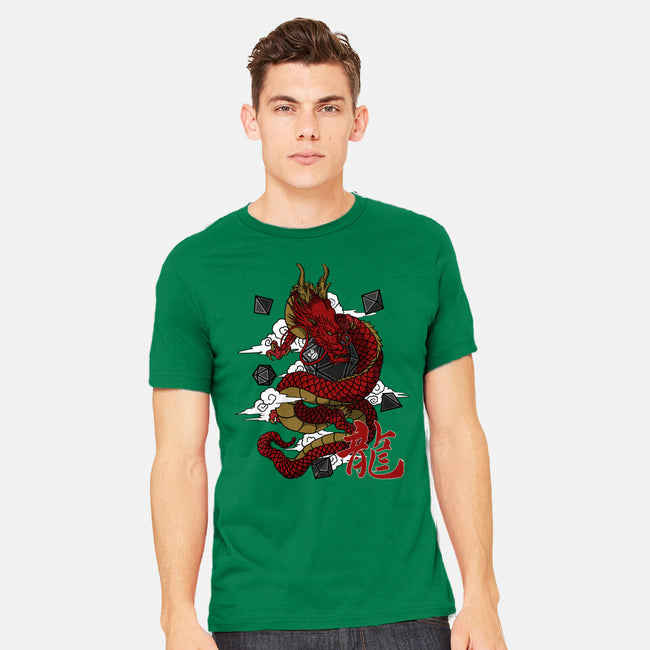 The Dice Dragon-mens heavyweight tee-ShirtGoblin