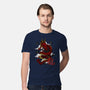 The Dice Dragon-mens premium tee-ShirtGoblin