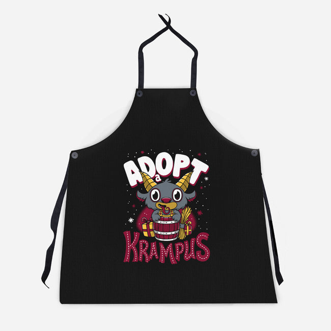 Adopt a Krampus-unisex kitchen apron-Nemons