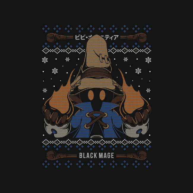 Vivi Black Mage Christmas-none fleece blanket-Alundrart