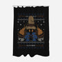 Vivi Black Mage Christmas-none polyester shower curtain-Alundrart
