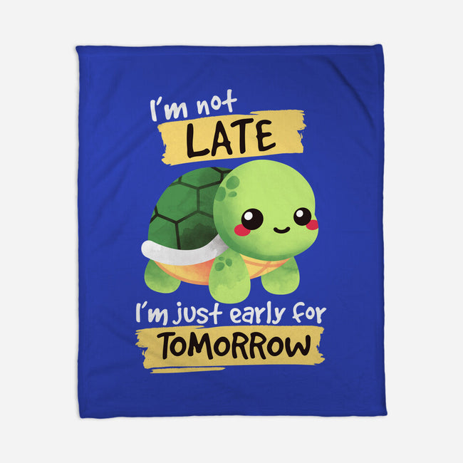 Early For Tomorrow-none fleece blanket-NemiMakeit