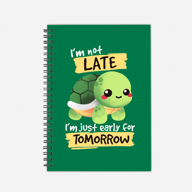 Early For Tomorrow-none dot grid notebook-NemiMakeit